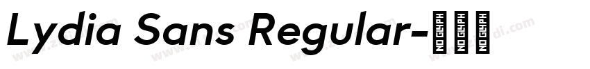 Lydia Sans Regular字体转换